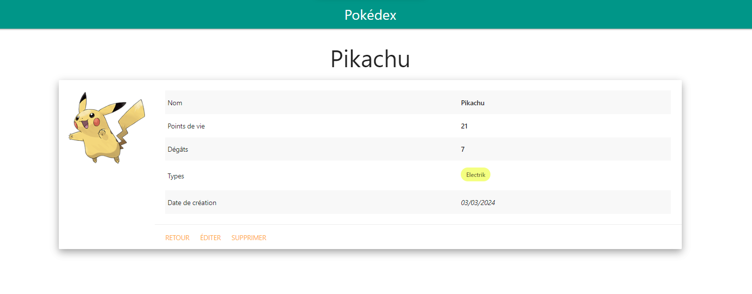 Image des détails de chaque Pokémon