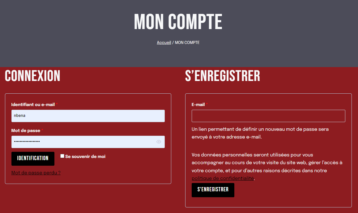 Image de la page de connexion de Speed Tandoori